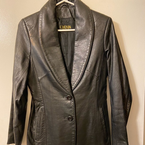 Chosen Black Leather Jacket - Picture 1 of 6